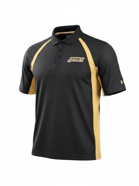 ARMY - WEST POINT Black Knights Black & Gold Performance Polo by Under Armour